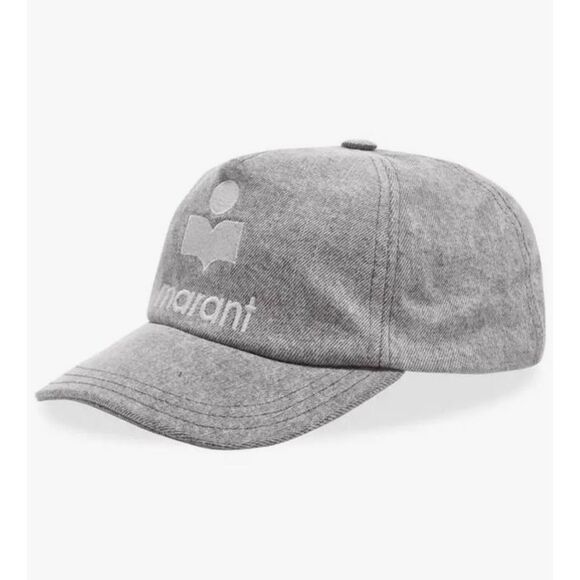 NWOT ISABEL MARANT Tyron Logo Ball Cap Grey - Picture 1 of 8